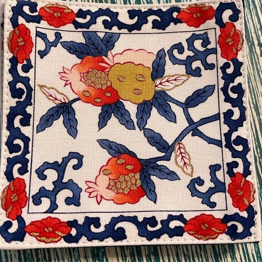 Gen Collection Japanese Vintage Floral Cloth Coasters